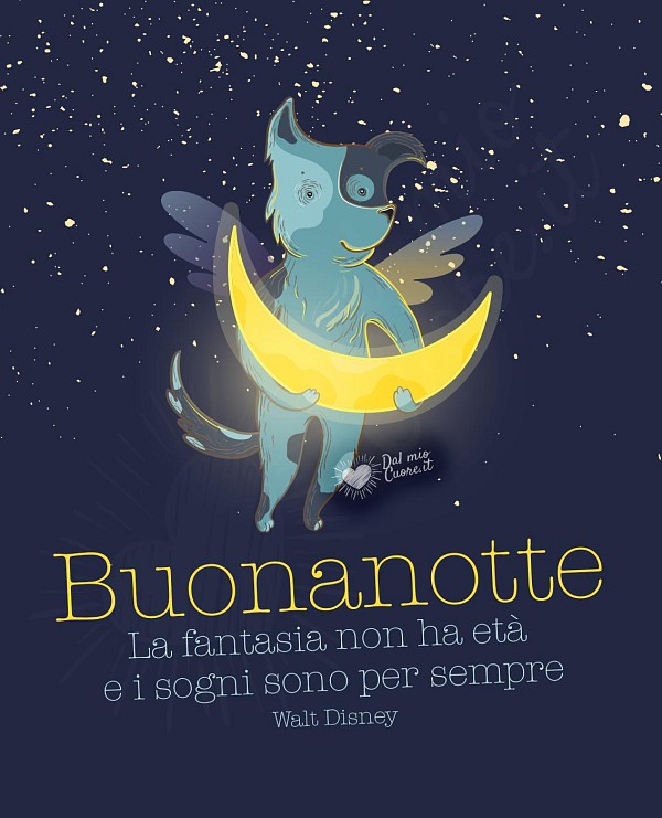 Buonanotte Frasi. La fantasia non ha età e i sogni sono per sempre