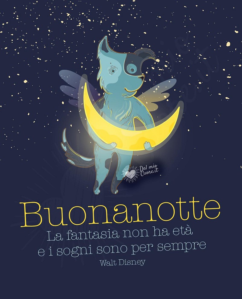 Buonanotte Frasi. La fantasia non ha età e i sogni sono per sempre