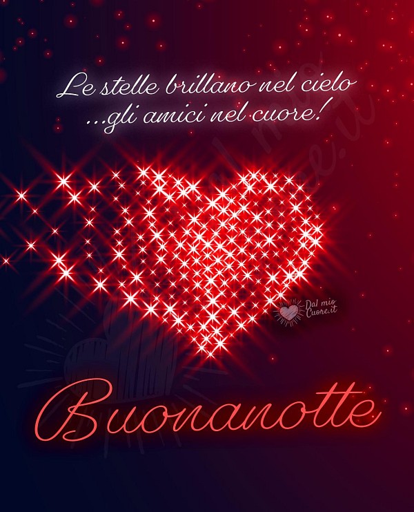 Buonanotte! Le stelle brillano nel cielo... gli amici nel cuore!