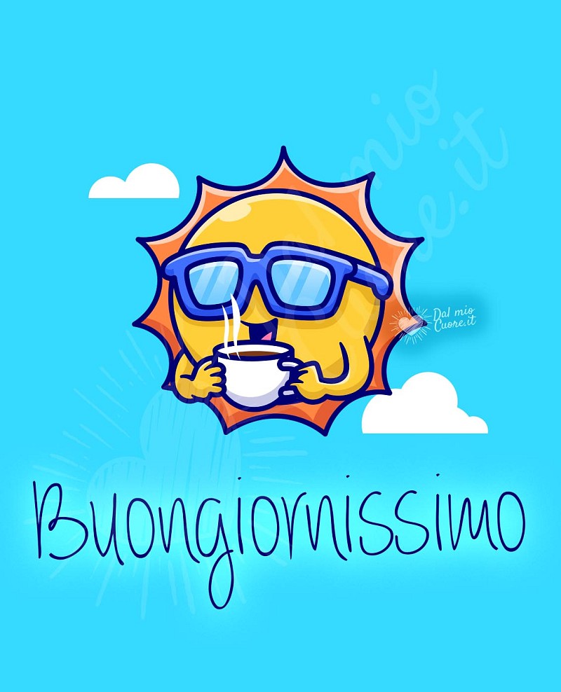 Buongiornissimo con sole e caffè