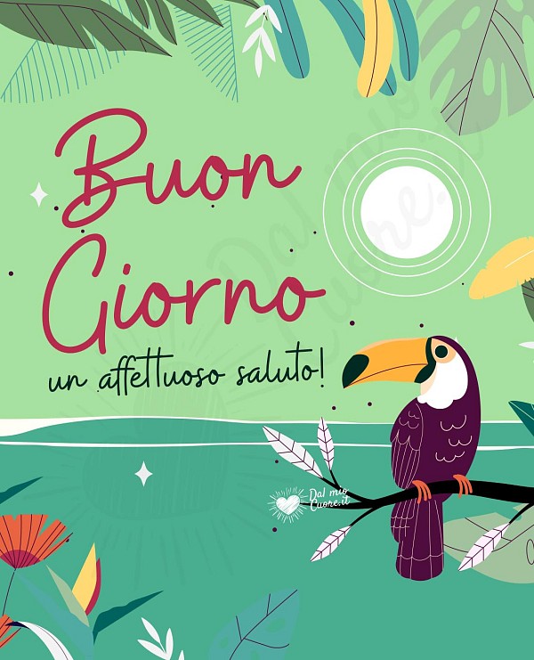 Buon giorno estivo. Un affettuoso saluto!