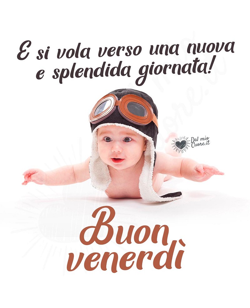 Buon venerdì divertente. E si vola verso una nuova e splendida giornata!