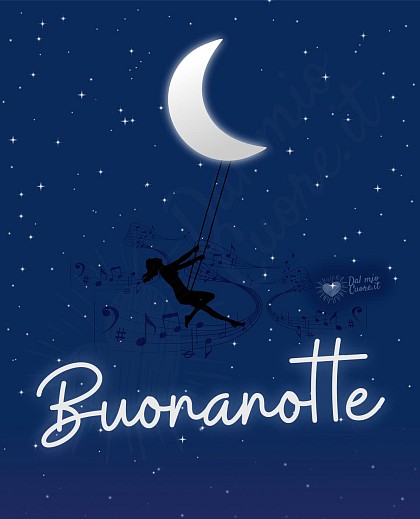Buonanotte con luna "altalena"