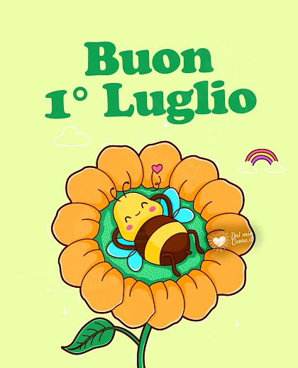 Buon 1° Luglio con apina che riposa