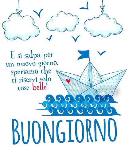 E si salpa per un nuovo giorno, speriamo che ci riservi solo cose belle!