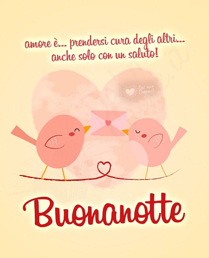 Amore è... prendersi cura degli altri... anche solo con un saluto!