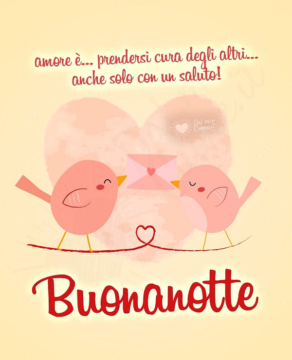 Amore è... prendersi cura degli altri... anche solo con un saluto!