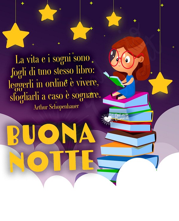 La vita e i sogni sono fogli di uno stesso libro: leggerli in ordine è vivere, sfogliarli a caso è sognare. Buona Notte (frasi)