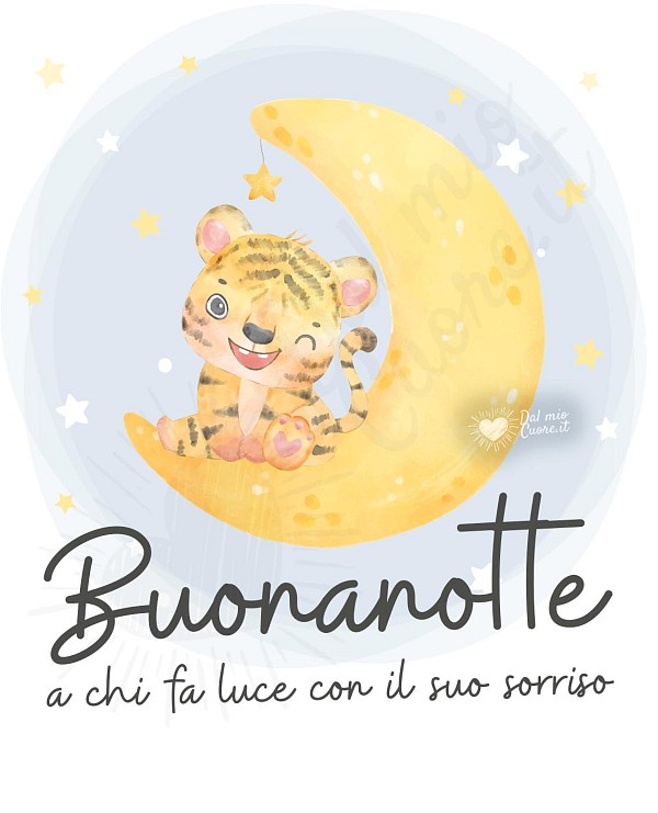 Buonanotte a chi fa luce con il suo sorriso