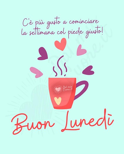 C'è più gusto a cominciare la settimana col piede giusto! Buon Lunedì