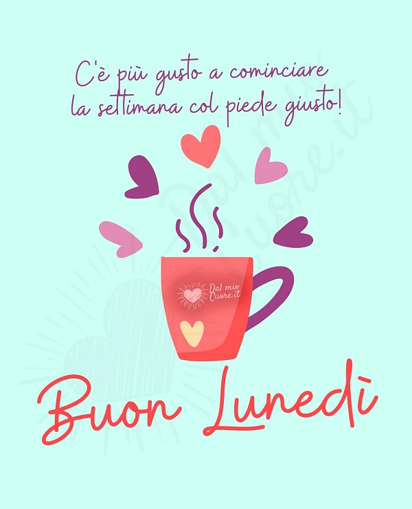 C'è più gusto a cominciare la settimana col piede giusto! Buon Lunedì