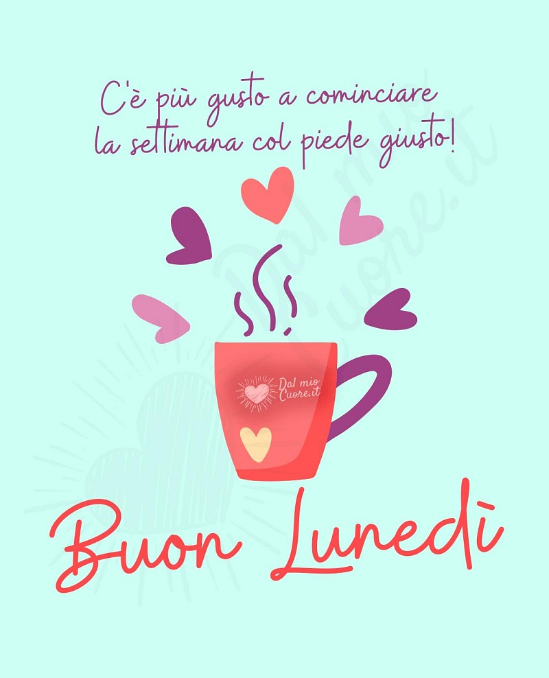 C'è più gusto a cominciare la settimana col piede giusto! Buon Lunedì