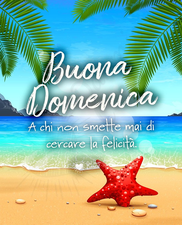 Buona domenica a chi non smette mai di cercare la felicità