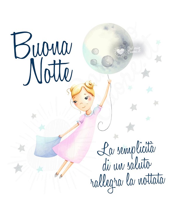 Buona Notte. La semplicità di un saluto rallegra la nottata