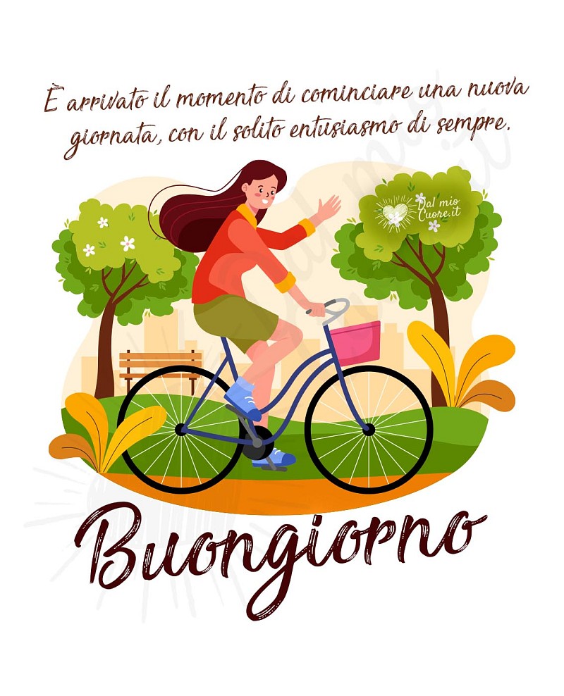 È arrivato il momento di cominciare una nuova giornata, con il solito entusiasmo di sempre.