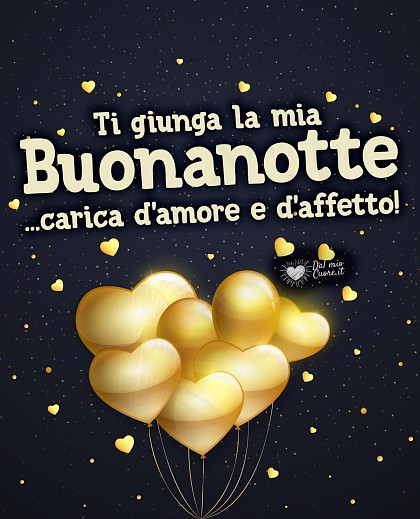 Ti giunga la mia Buonanotte ...carica d’amore e d’affetto!