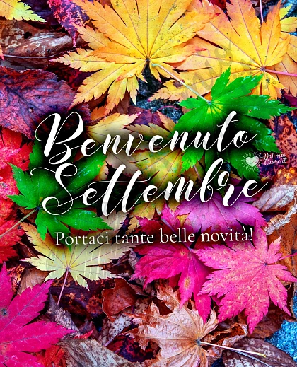 Benvenuto Settembre. Portaci tante belle novità!