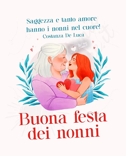 Saggezza e tanto amore hanno i nonni nel cuore! Buona Festa dei Nonni
