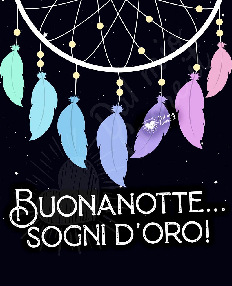 Buonanotte... sogni d'oro! con acchiappa sogni
