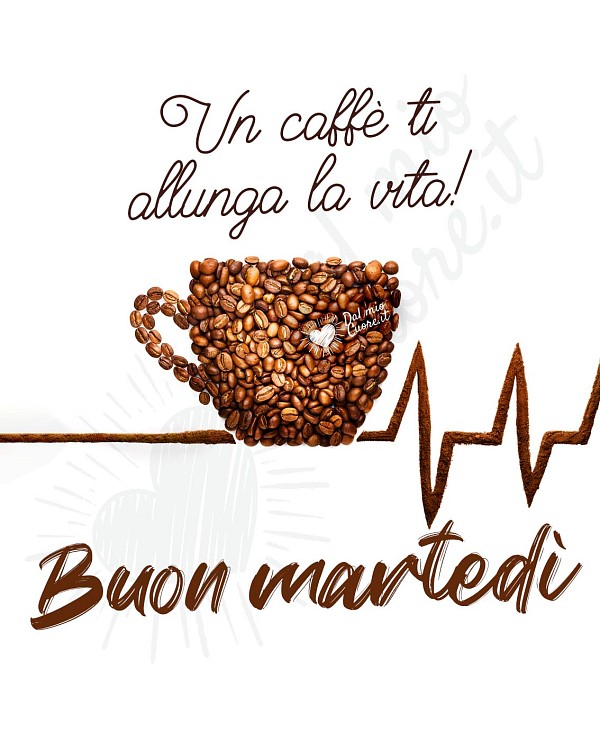 Un caffè ti allunga la vita! Buon martedì