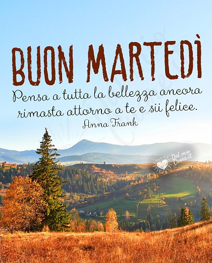 Buon martedì con frase sulla bellezza