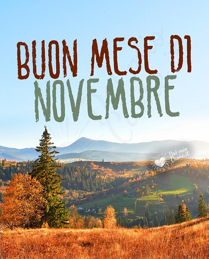 Buon mese di novembre
