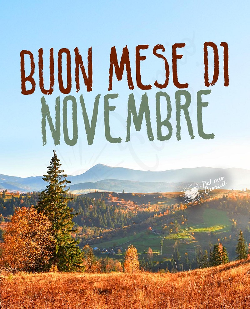 Buon mese di novembre
