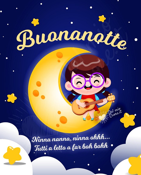 Ninna nanna, ninna ohhh... Tutti a letto a far boh bohh. Buonanotte divertente