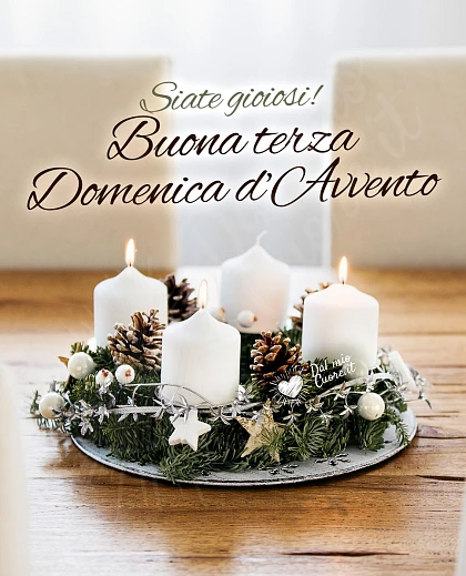 Buona terza domenica di Avvento. Siate gioiosi