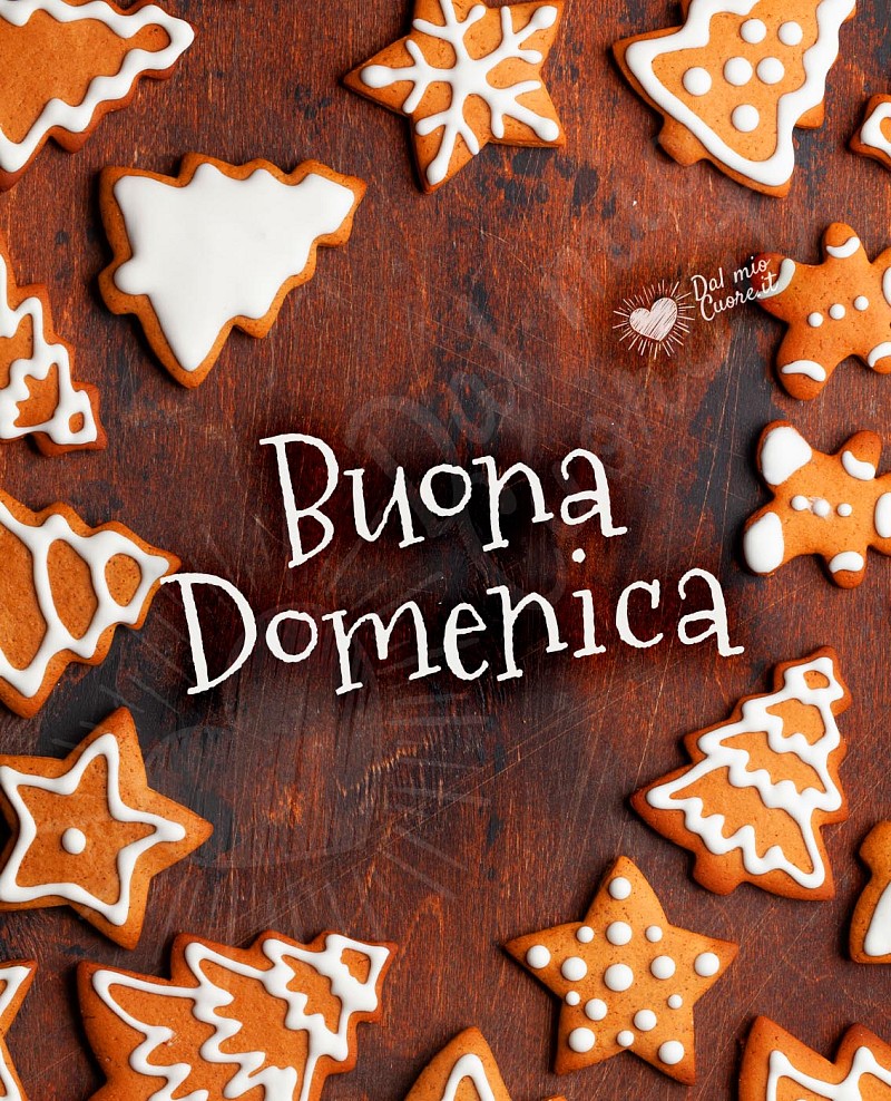 Buona domenica con biscotti di Natale