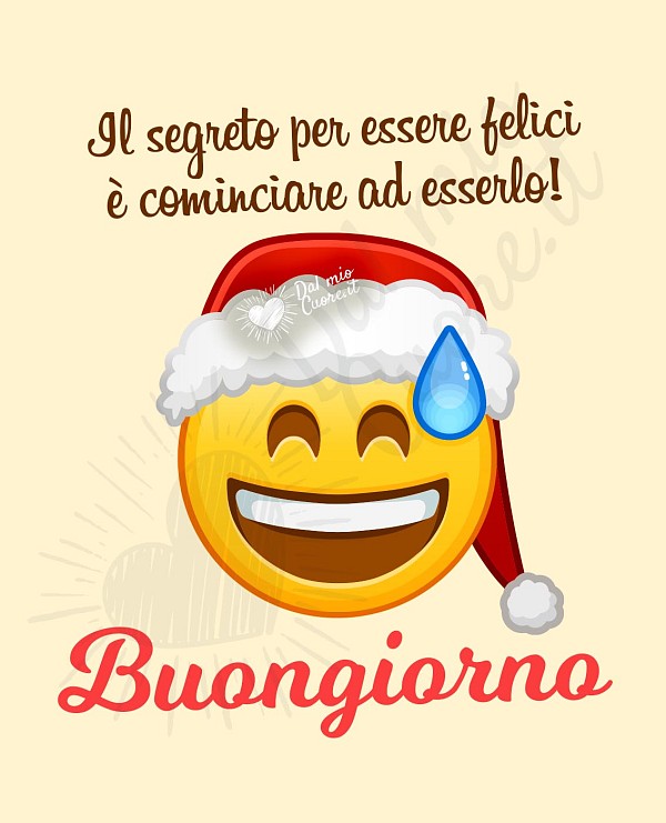Il segreto per essere felici è cominciare ad esserlo!
