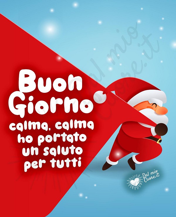 Buongiorno divertente. Calma, calma, ho portato un saluto per tutti!