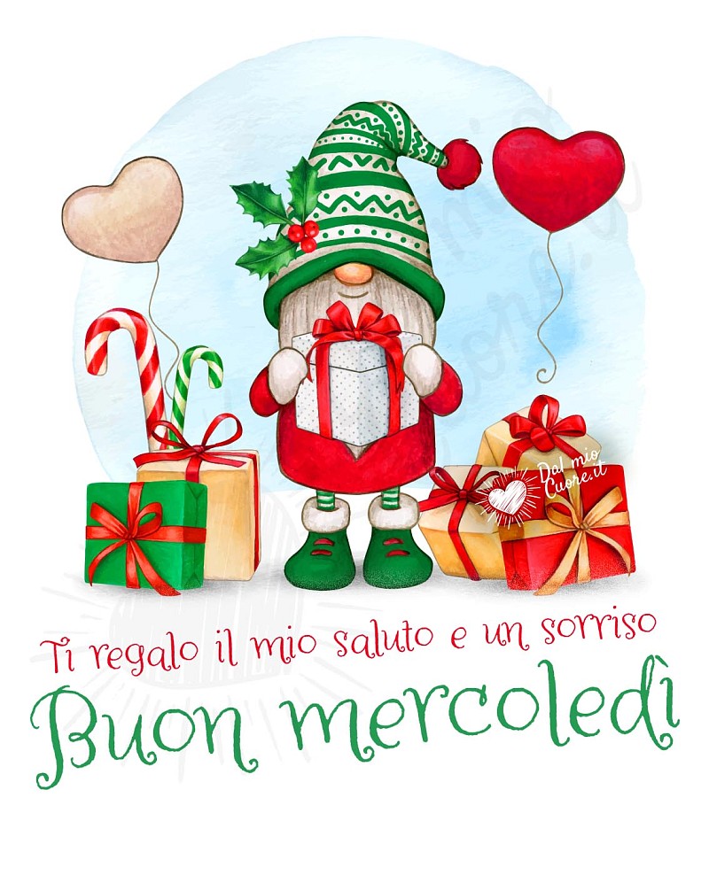 Ti regalo il mio saluto e un sorriso... buon mercoledì
