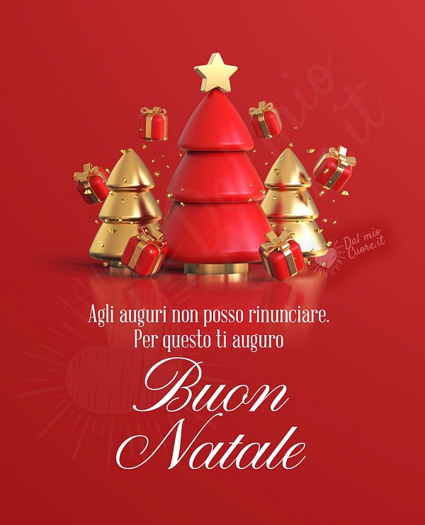 Agli auguri non posso rinunciare. Per questo ti auguro Buon Natale (rima)