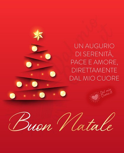 Frase di Buon Natale: Un augurio di serenità, pace e amore, direttamente dal mio cuore