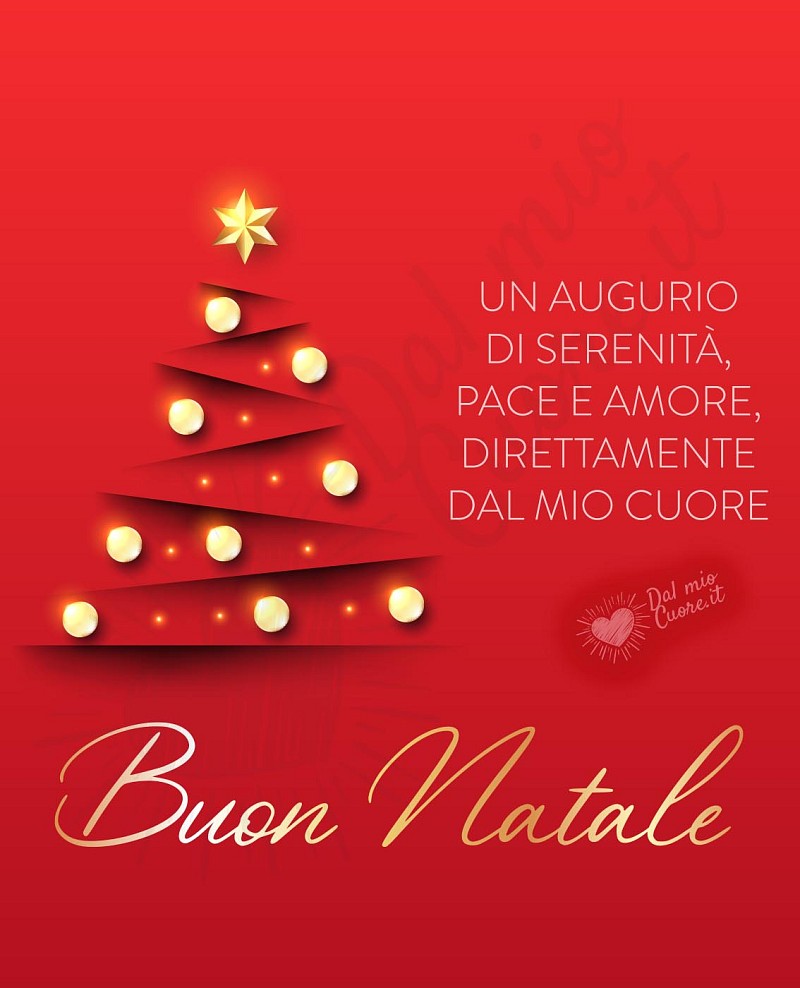 Frase di Buon Natale: Un augurio di serenità, pace e amore, direttamente dal mio cuore
