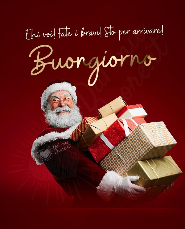 Ehi voi! Fate i bravi! Sto per arrivare! Buongiorno divertente