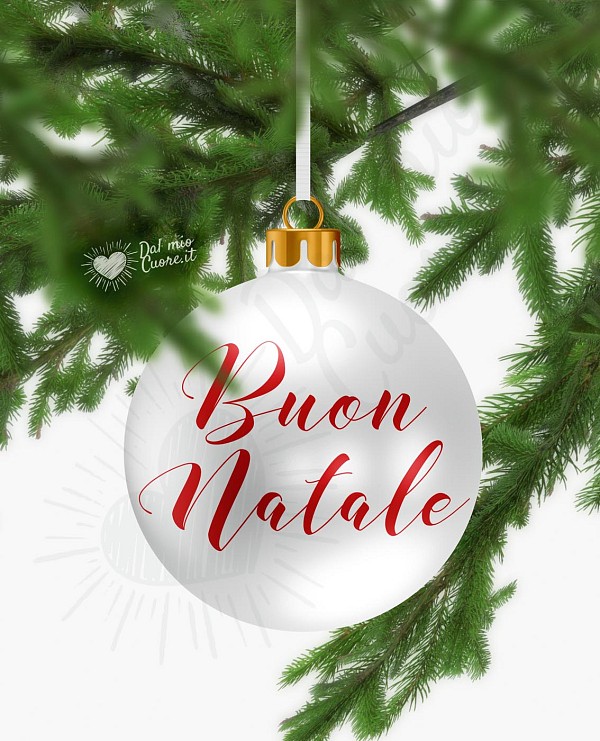Buon Natale. Immagine con Pallina di Natale