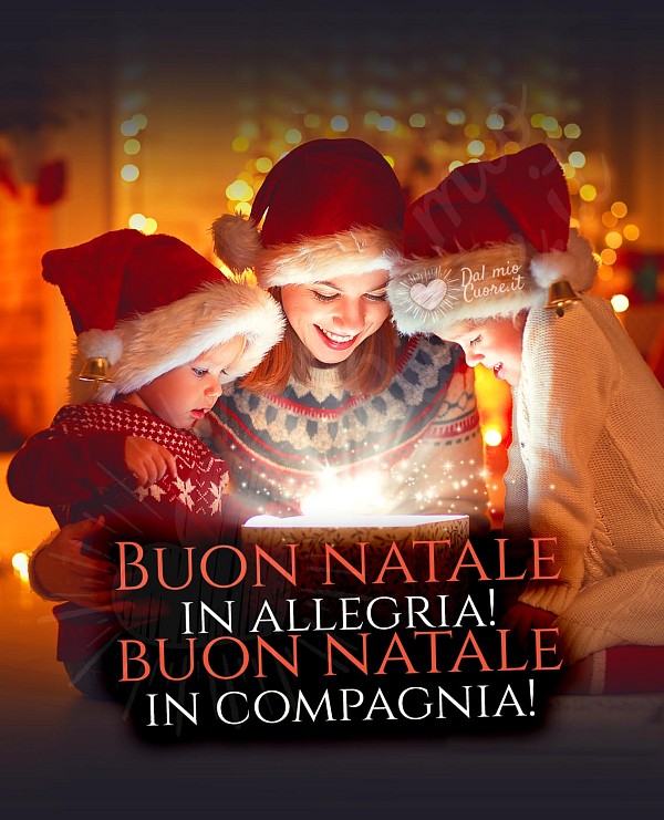 Buon natale in allegria! Buon natale in compagnia!