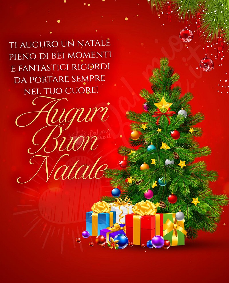 Ti auguro un Natale pieno di bei momenti e fantastici ricordi da portare sempre nel tuo cuore! Auguri Buon Natale
