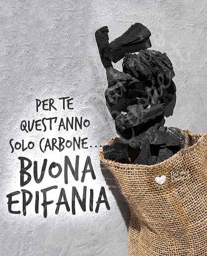 Per te quest'anno solo carbone... Buona epifania divertente