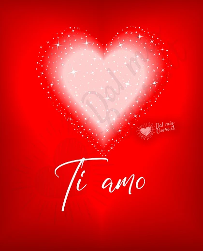 Ti amo. Immagine con cuore