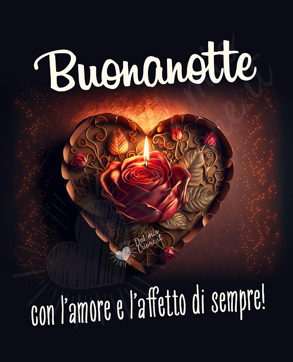 Buonanotte con l’amore e l’affetto di sempre!