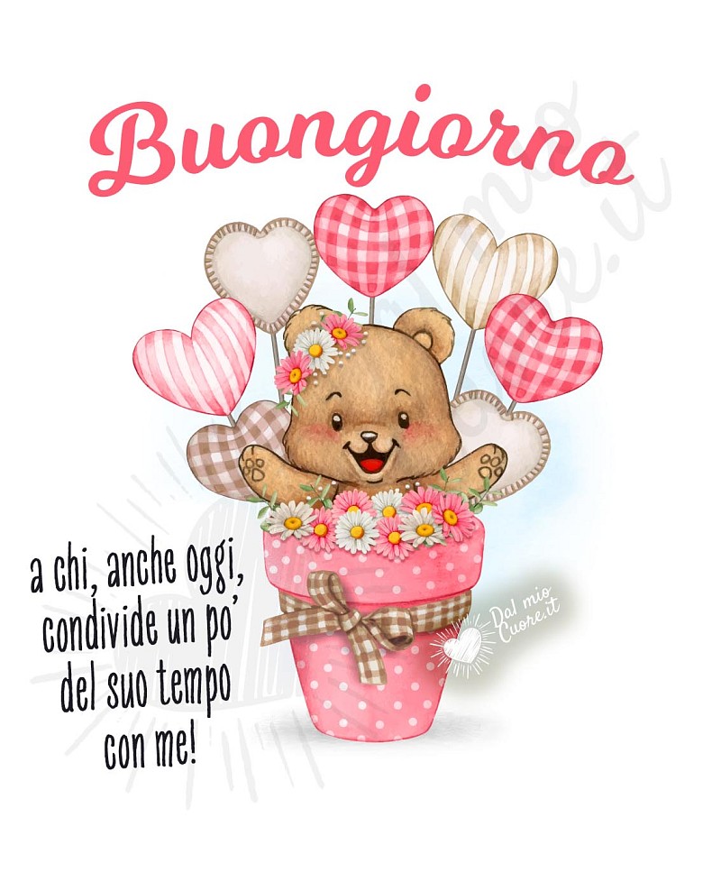 Buongiorno a chi, anche oggi, condivide un po’ del suo tempo con me!