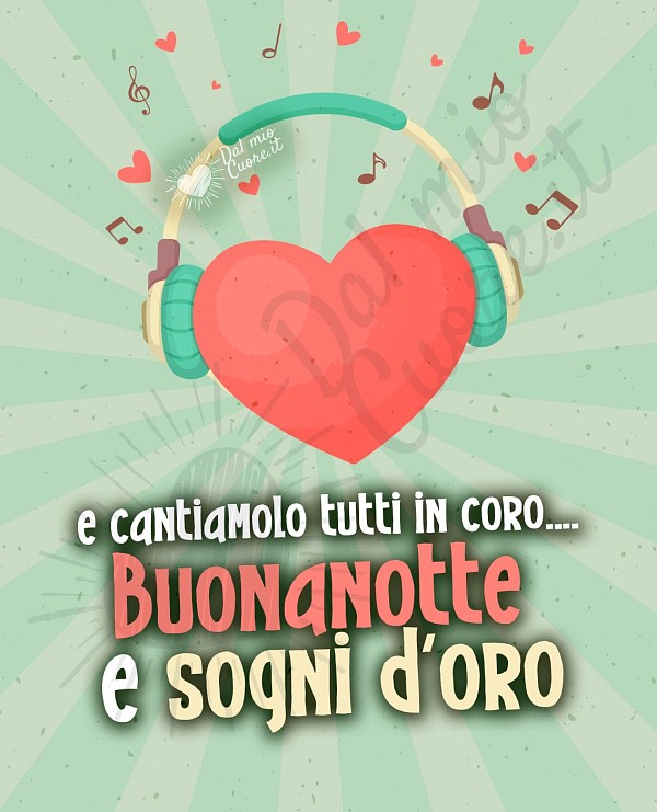 E cantiamo tutti in coro... buonanotte e sogni d'oro