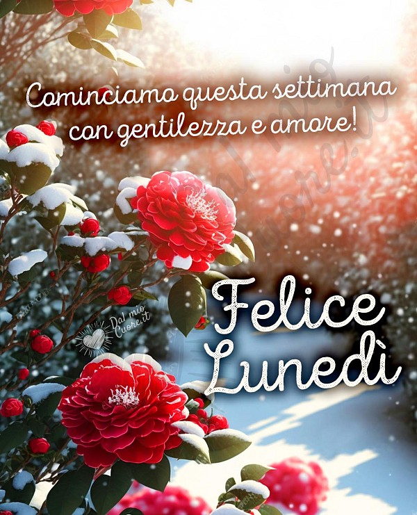 Cominciamo questa settimana con gentilezza e amore! Felice lunedì