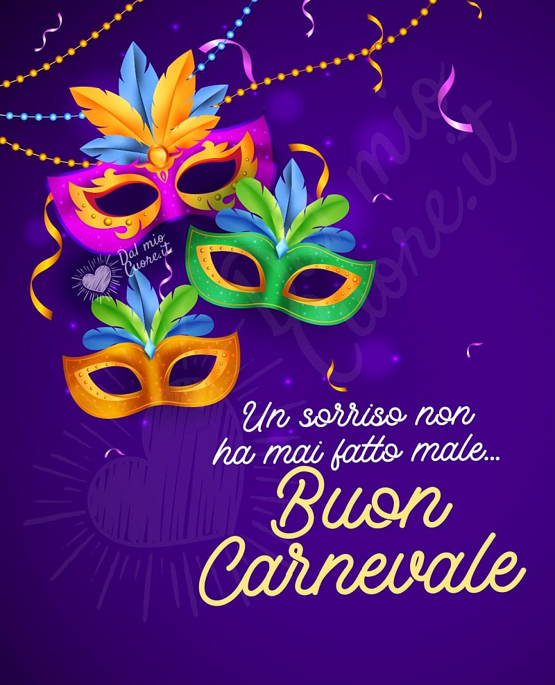 Un sorriso non ha mai fatto male... Buon Carnevale