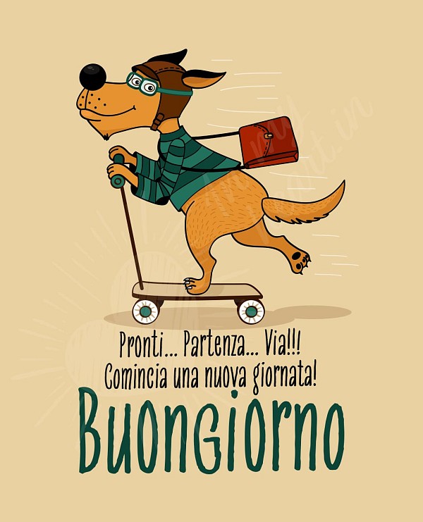 Pronti... Partenza... Via!!! Comincia una nuova giornata! Buongiorno