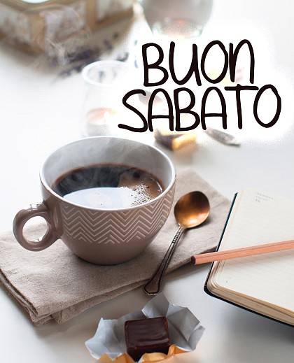 Buon sabato con caffè