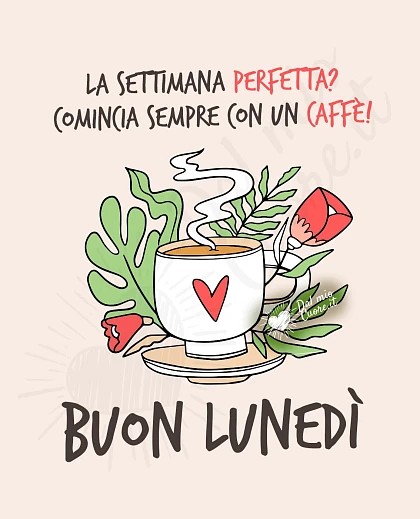 La settimana perfetta? Comincia sempre con un caffè! Buon lunedì